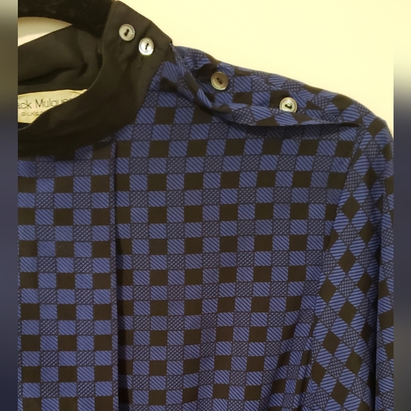 *Vintage* Black and Blue Dress - Picture 4 of 5